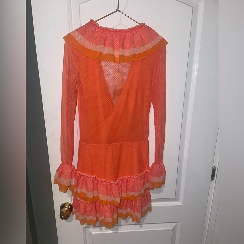 New! We Are HAH “Mags About You” RARE Color Ruffle Lace Dress 🍑 XS NWT! - Picture 14 of 15